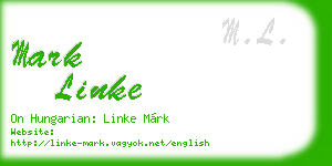 mark linke business card